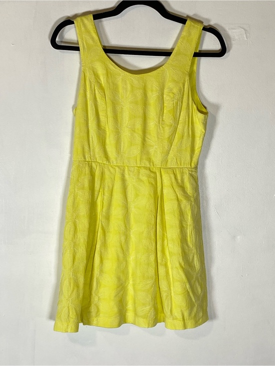 Forever 21 Dresses & Skirts - Forever 21 Yellow Floral Embroidered Sundress Cottagecore Lemoncore M Preppy